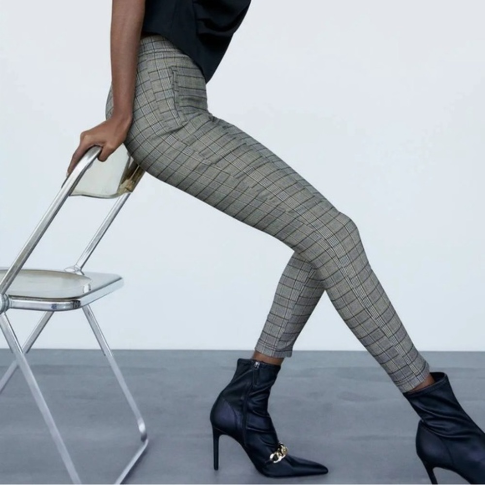 Zara xsmall plaid stretch pants